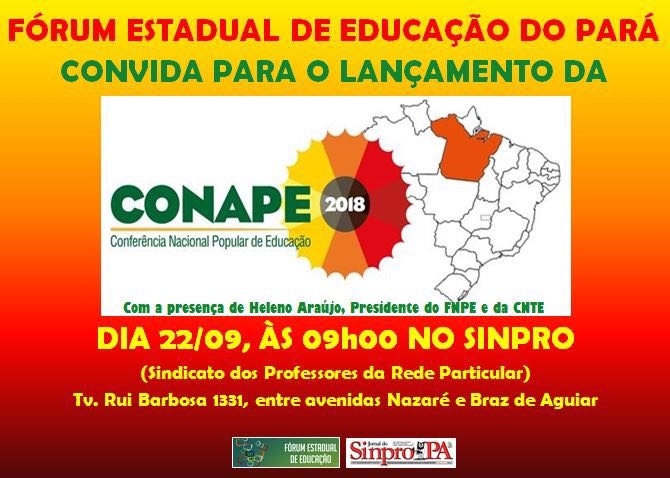 Foto: CONFERÊNCIA NACIONAL POPULAR DE EDUCAÇÃO