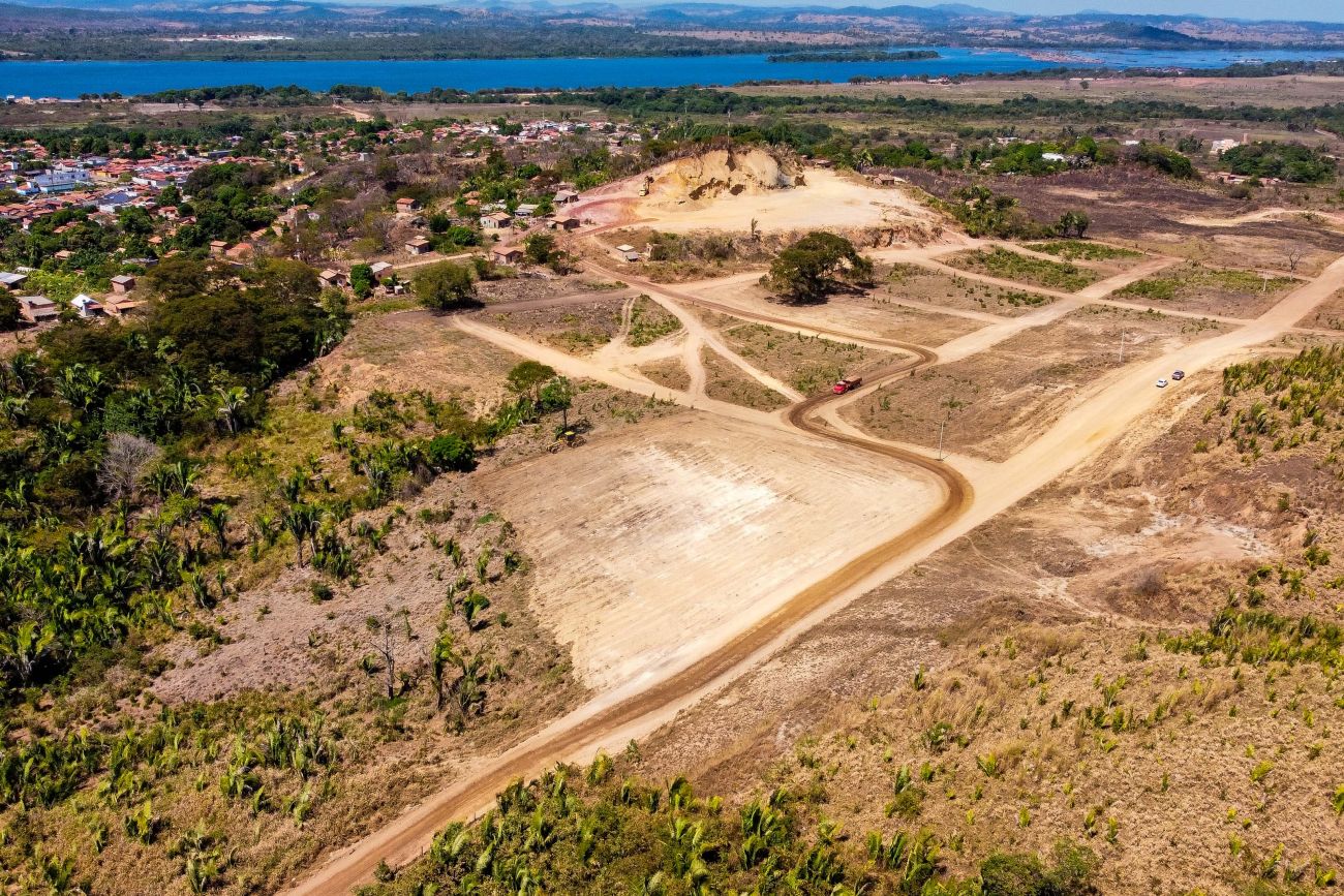 Local onde será construída a creche em São Geraldo do Araguaia - Foto: Marcelo Lelis / Ag. Pará