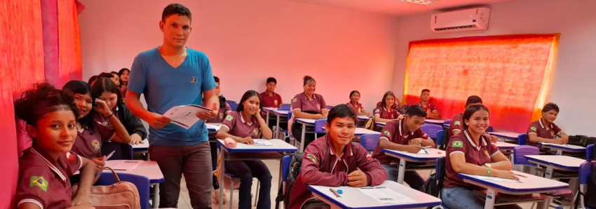 Foto: Seduc garante qualidade do ensino com renovação de mobiliários para unidades escolares indígenas