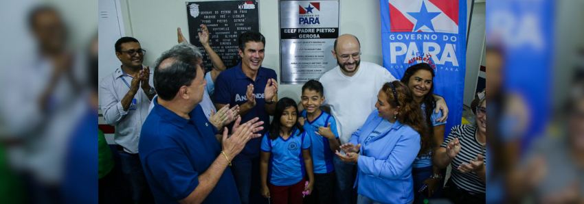 Foto: Governo do Pará entrega em Ananindeua a 145ª escola estadual reconstruída