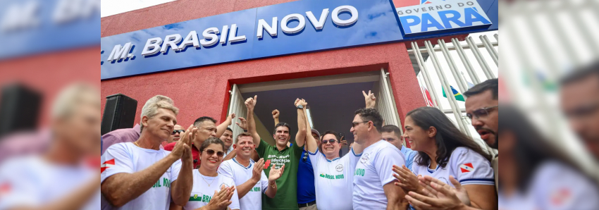 Foto: Em Brasil Novo, Governo do Pará entrega escola estadual de número 160 totalmente reconstruída e equipada