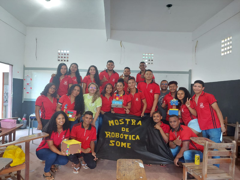 Foto: Estudantes do Some participam de mostra de robótica, no município do Acará