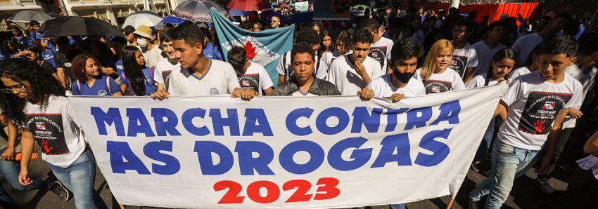 Foto: Seju realiza Marcha contra as Drogas na manhã deste sábado (24), em Belém 