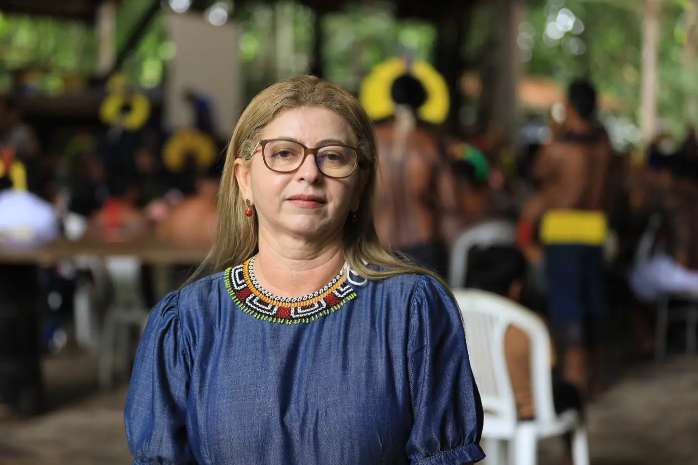 Joelma Alencar: reconhecimento ao valor da Escola Indígena - Foto: Alex Ribeiro / Ag. Pará