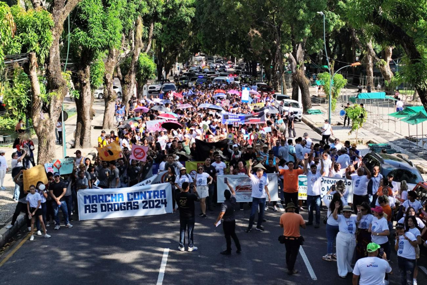 Foto: Seju promove Marcha contra as Drogas em parceria com escolas em Belém