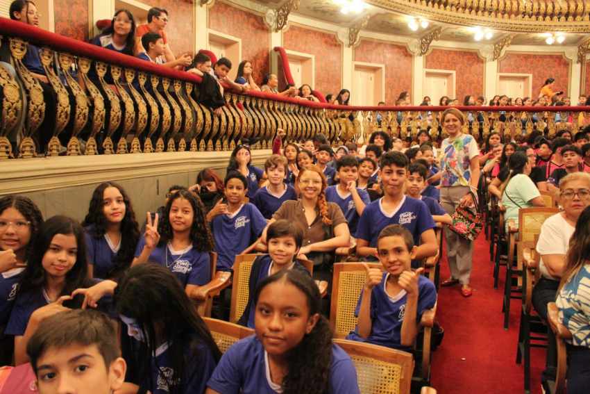Foto: Fundação e Instituto Carlos Gomes realizam concerto para 1.300 alunos de escolas