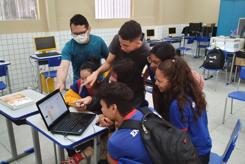 Foto: Projeto de escola estadual de Belém incentiva aprendizado sobre robótica