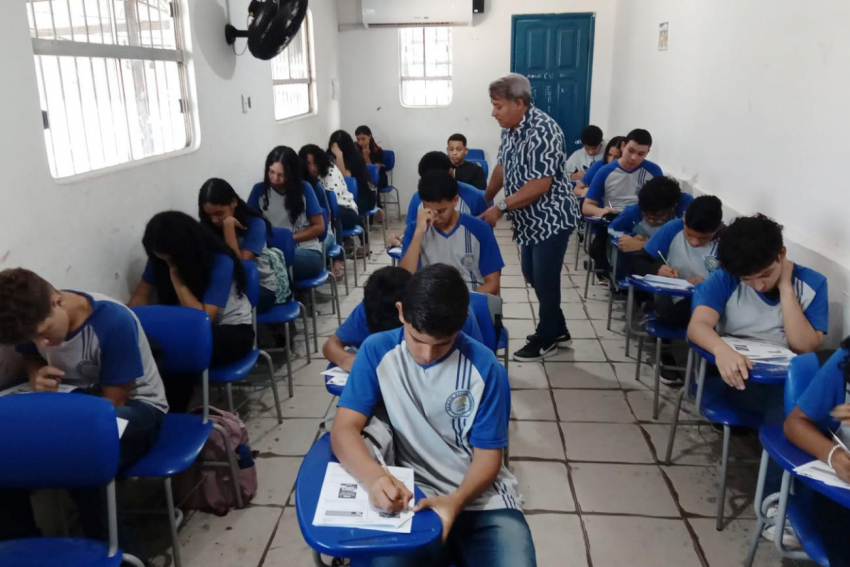 Foto: Olimpíada de português e matemática prepara estudantes para Saeb 2025