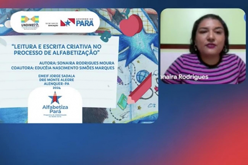 Foto: Encontro virtual celebra sucesso do Programa Alfabetiza Pará em 2024