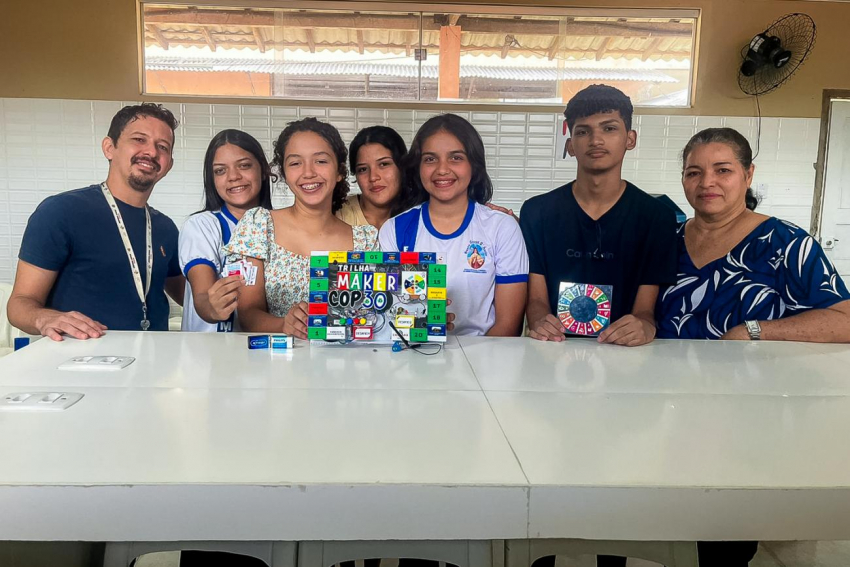 Foto: Estudantes estaduais de Marituba criam jogo inclusivo inspirado na COP 30