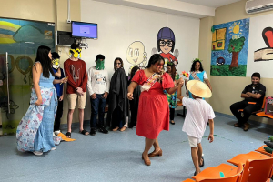 Notícia: Alunos da Classe Hospitalar do Hospital Oncológico Infantil encenam  “Festa Na Floresta”