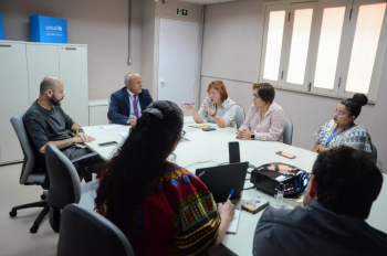 Notícia: Seduc e representante do Unicef no Brasil reúnem para alinhar parceria na Conferência Internacional Infantojuvenil, em Belém